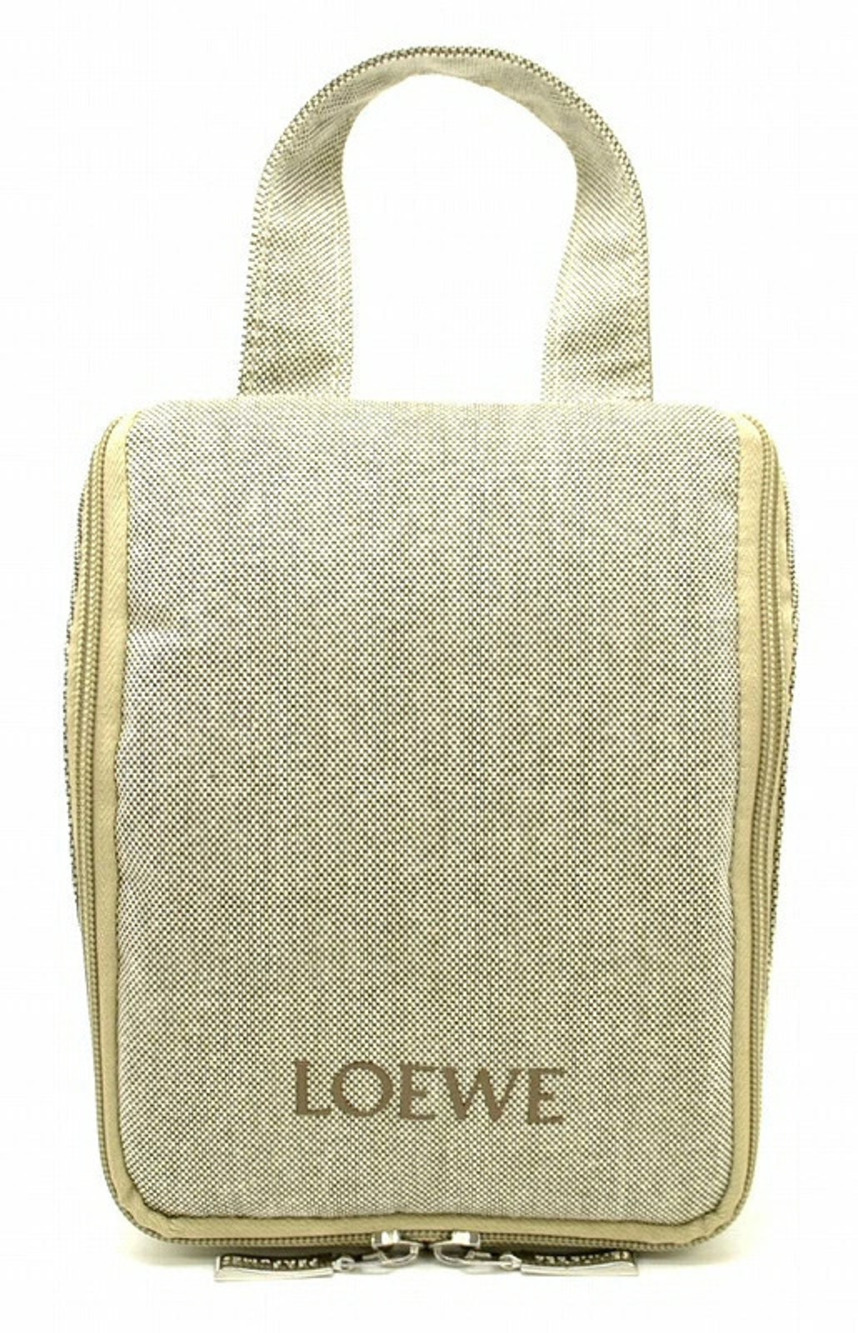 Loewe Travel Accessory Case Bag Gray Beige Cream Limited Edition